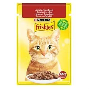 FRISKIES SIĞIR ETLİ KEDİ MAMASI 85GR